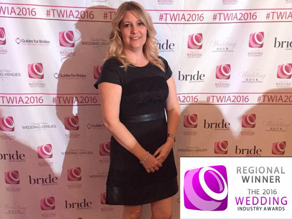 Lisa Roberts from All Events Childcare at The Wedding Industry Awards